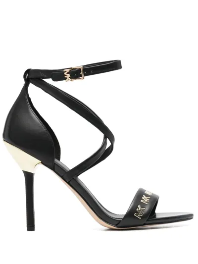 Michael Michael Kors Astrid 120mm Stiletto Sandals In 黑色