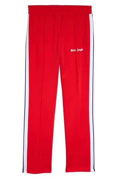 Palm Angels Classic Logo Track Pants In Red White