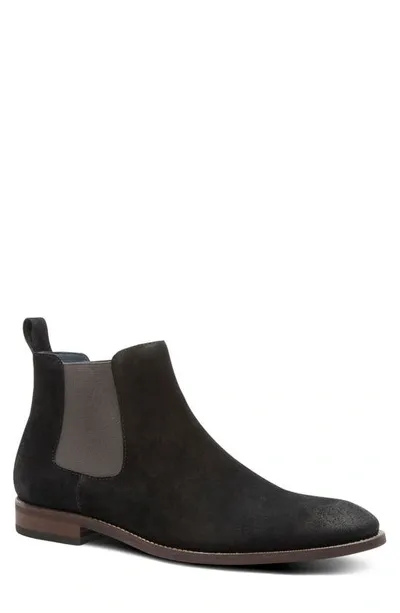 Blake Mckay York Suede Chelsea Boot In Black Suede