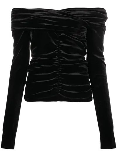 Philosophy Di Lorenzo Serafini Cross-over V-neck Top In Schwarz