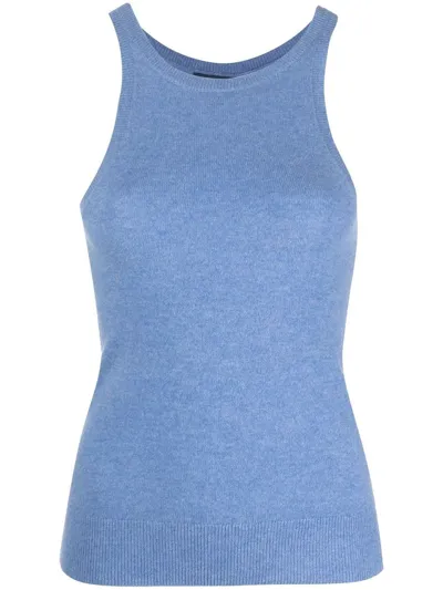 Polo Ralph Lauren Sleeveless Cashmere Vest In Sky Blue