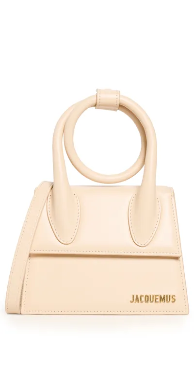 Jacquemus Le Chiquito Noeud Satchel Beige