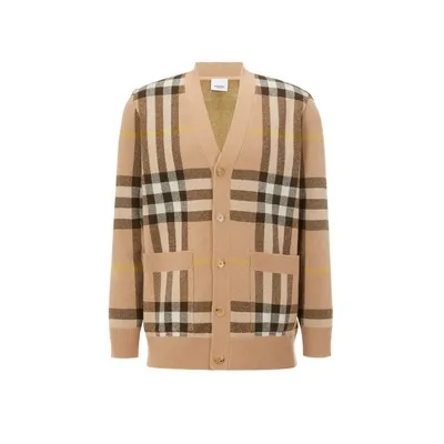 Burberry Oversized Wool And Cashmere Cardigan