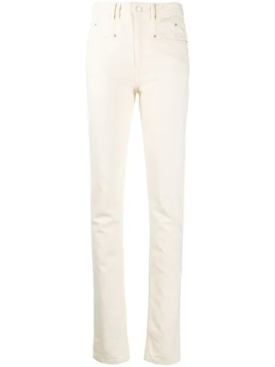 Isabel Marant High-waisted Slim-fit Jeans In Neutrals