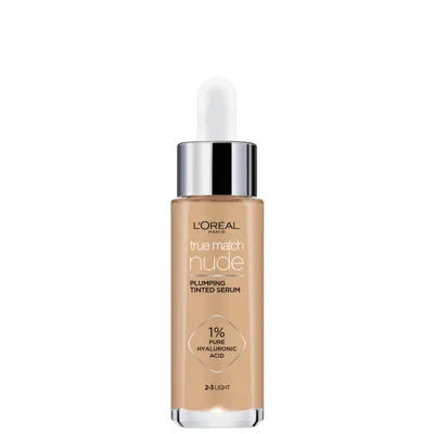 L'oréal Paris True Match Nude Plumping Tinted Serum (various Shades) - 2-3  Light