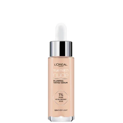 L'oréal Paris True Match Nude Plumping Tinted Serum (various Shades) - 0.5-2 Very Light