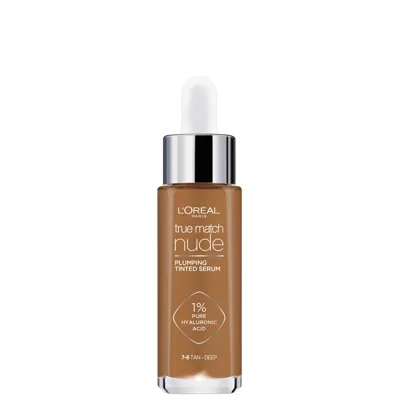 L'oréal Paris True Match Nude Plumping Tinted Serum (various Shades) - 7-8 Tan-deep