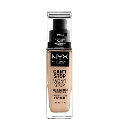 Nyx Professional Makeup Can't Stop Won't Stop 24 Hour Foundation (various Shades) - Vanilla