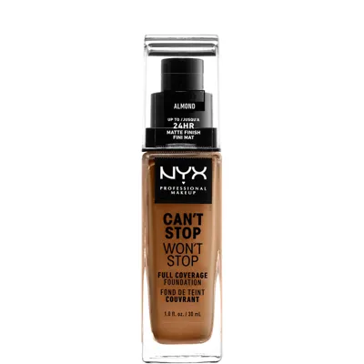 Nyx Professional Makeup Can't Stop Won't Stop 24 Hour Foundation (various Shades) - Almond