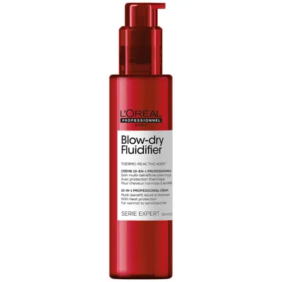 L'oreal Professionnel Serie Expert Blow-dry Fluidifier Multi-benefit Blow Dry Cream With Heat Protection 150ml