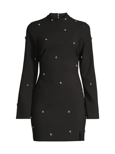 Likely Phillips Crystal-embellished Minidress In Black