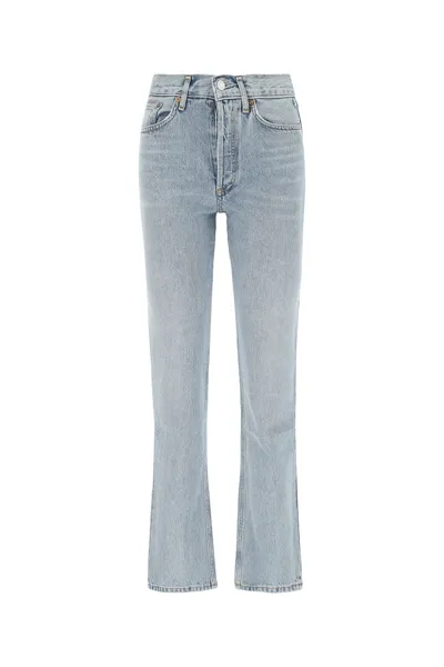 Agolde Denim Lana Jeans Nd  Donna 29 In Grey