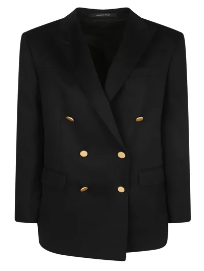 Tagliatore Double-breasted Jacket In Black