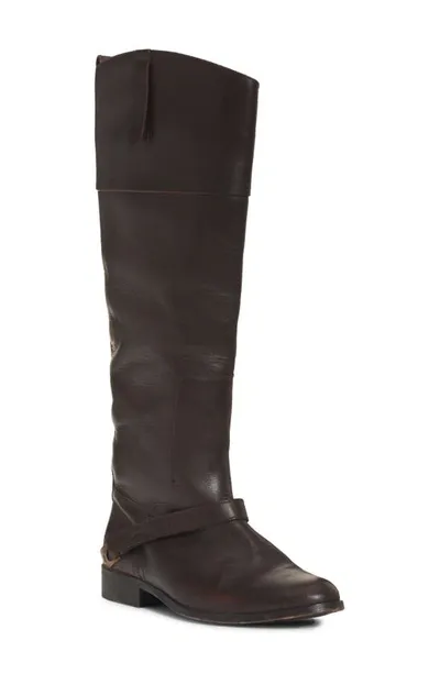 Golden Goose Charlie Tall Riding Boot In Brown