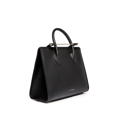 Strathberry Midi Tote Smooth Calfskin Leather Handbag