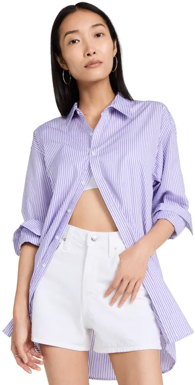 Sprwmn Oversized Shirt In Purple