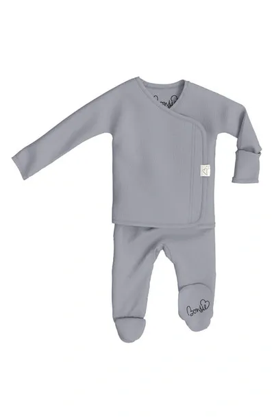 Bonsie Kids' Baby Skin To Skin Footie In Fog