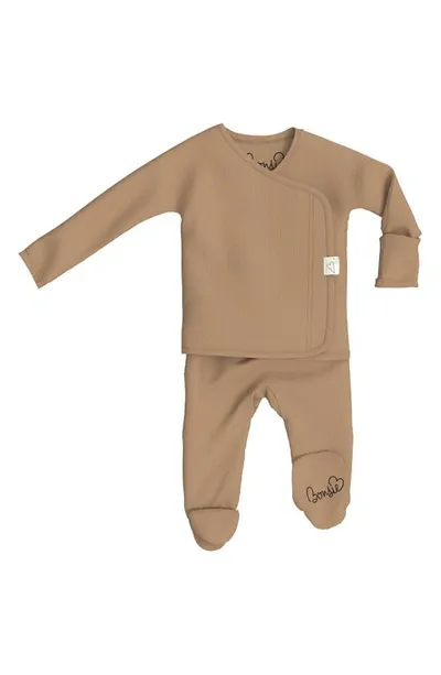 Bonsie Kids' Baby Skin To Skin Footie In Mocha