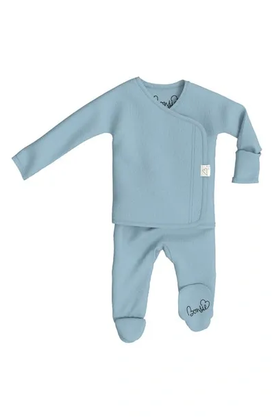 Bonsie Kids' Baby Skin To Skin Footie In Ripple