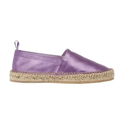 Scarosso Lola Silk Espadrilles In Violet - Silk