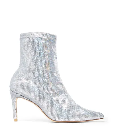 Stuart Weitzman , Stuart 85 Stretch Bootie, Last Chance, Iridescent, Sequins