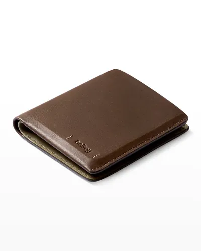 Bellroy Men's Note Sleeve Premium Leather Wallet In Darkwood