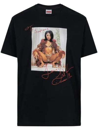 Supreme Lil Kim T-shirt In Schwarz