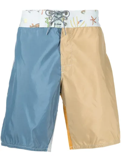 Nick Fouquet 311  X Birdwell Board Shorts In Blue