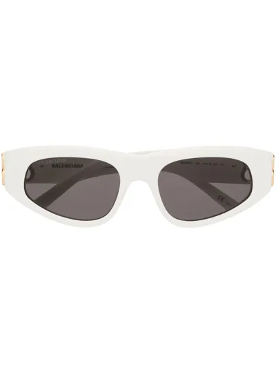 Balenciaga Dynasty D-frame Sunglasses In Weiss