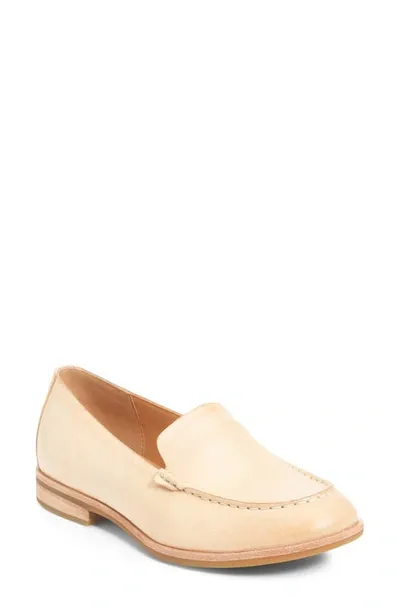 Kork-ease Moc Toe Flat In Natural Leather