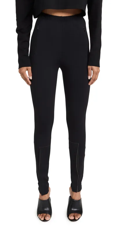 Wardrobe.nyc Front Zip Legging In Black