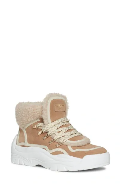 Valentino Garavani Beige Suede Gumboy Sneakers