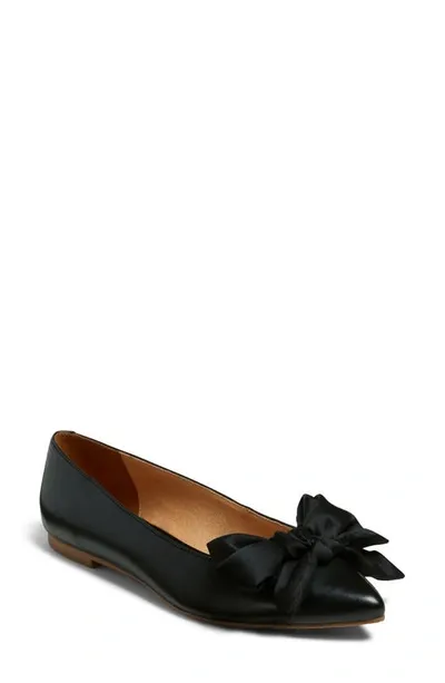 Jack Rogers Heidi Pointed Toe Flat In Black