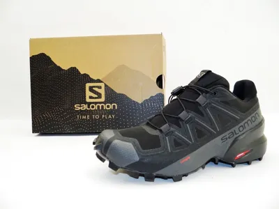 Pre-owned Salomon Sneaker Laufschuhe Running Sport Trail Speedcross 5 Damen Schwarz Gr.40