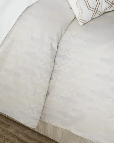 Sferra Barga Duvet Cover, Full-queen In Sand