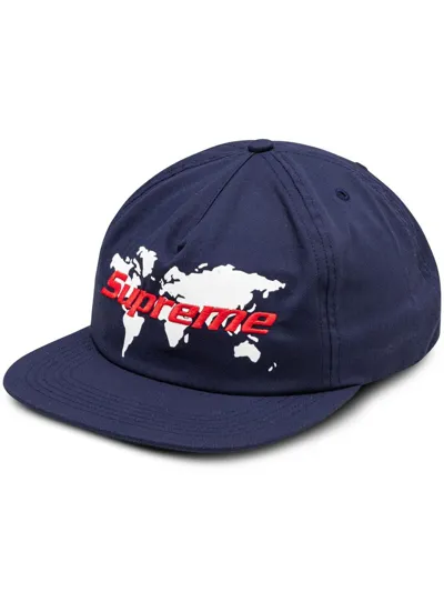 Supreme World 5-panel Cap In Blue