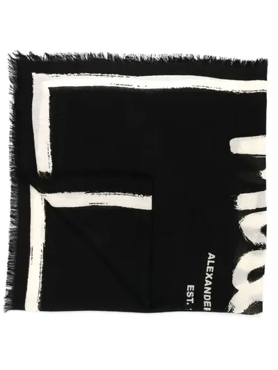 Alexander Mcqueen Scarfs Black