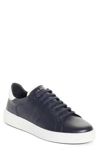 Jm Weston On Time Sneaker In Blue