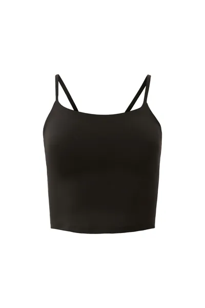 Girlfriend Collective Black Willa Strappy Tank In 블랙