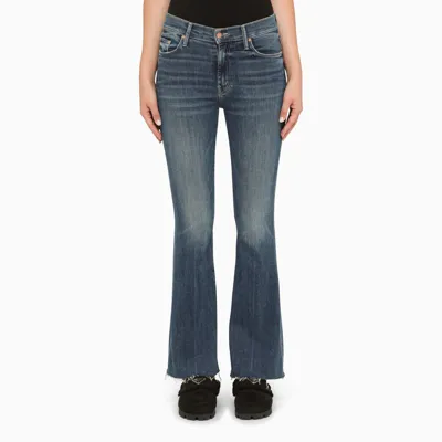 Mother The Weekender Fray Blue Bell-bottom Jeans