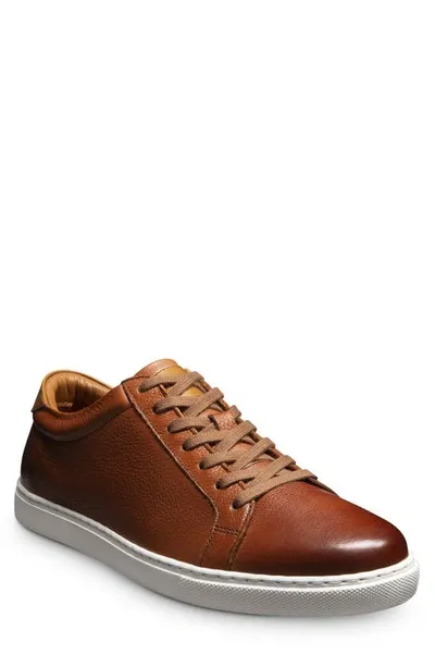 Allen Edmonds Men's Courtside Leather Low-top Sneakers In Chili