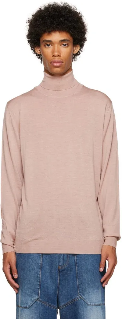 Barena Venezia Pink Camio Brunal Turtleneck In Rosato