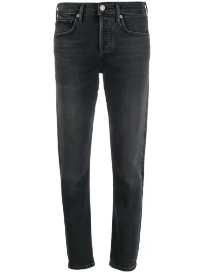 Citizens Of Humanity Slim-leg Denim Jeans In Black