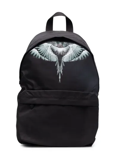 Marcelo Burlon County Of Milan Kids' Wings-print Backpack In Black