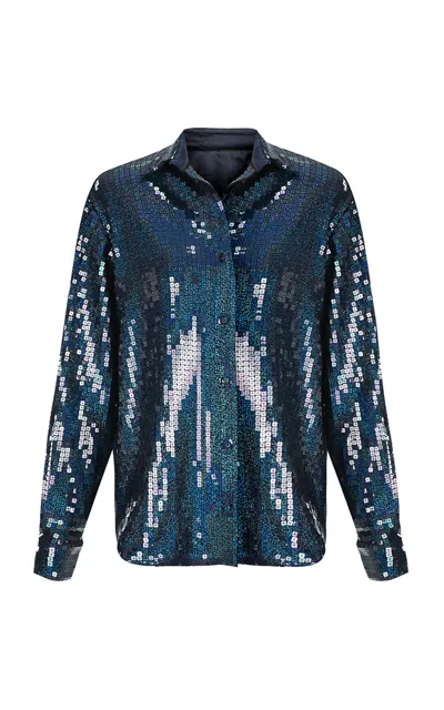 New Arrivals Women's Colette Sequin Shirt In Navy