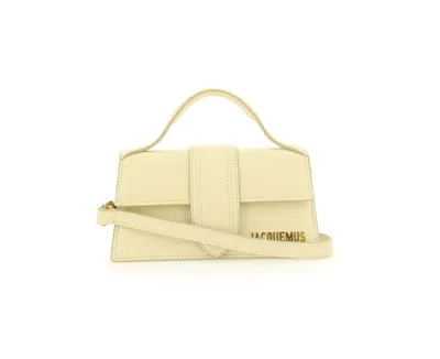 Jacquemus Logo Lettering Tote Bag In Beige