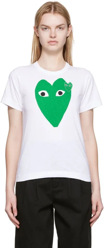 Comme Des Garçons Play White Heart Patch T-shirt