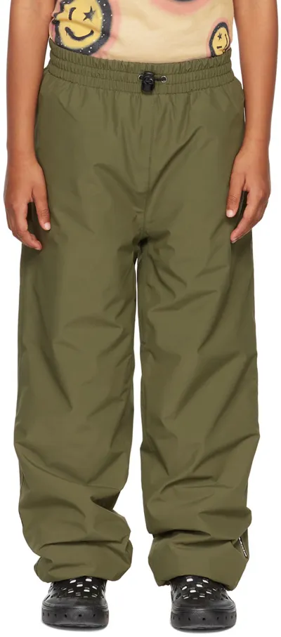 Molo Kids Khaki Wild Trousers In 8308 Vegetation