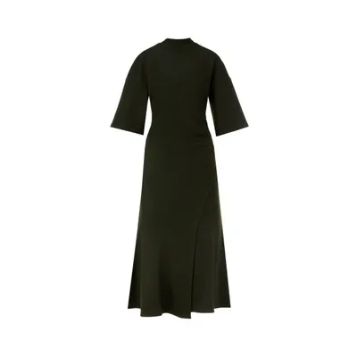 Dawei Asymmetric Wool Dress