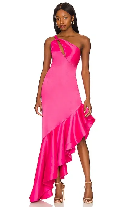 Lovers & Friends Heidi Gown In Pink